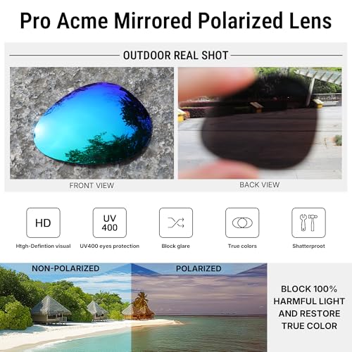 Image of Pro Acme Aviator Sunglasses for Men Women Classic Polarized UV400 Protection