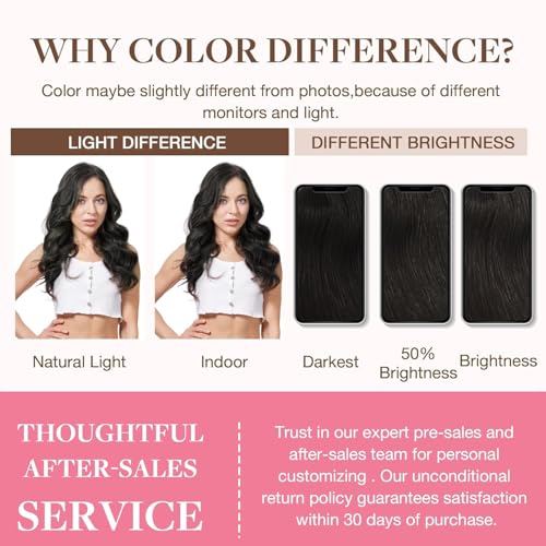 Image of GOO GOO Seamless Clip in Hair Extensions Real Human Hair Remy Extensions