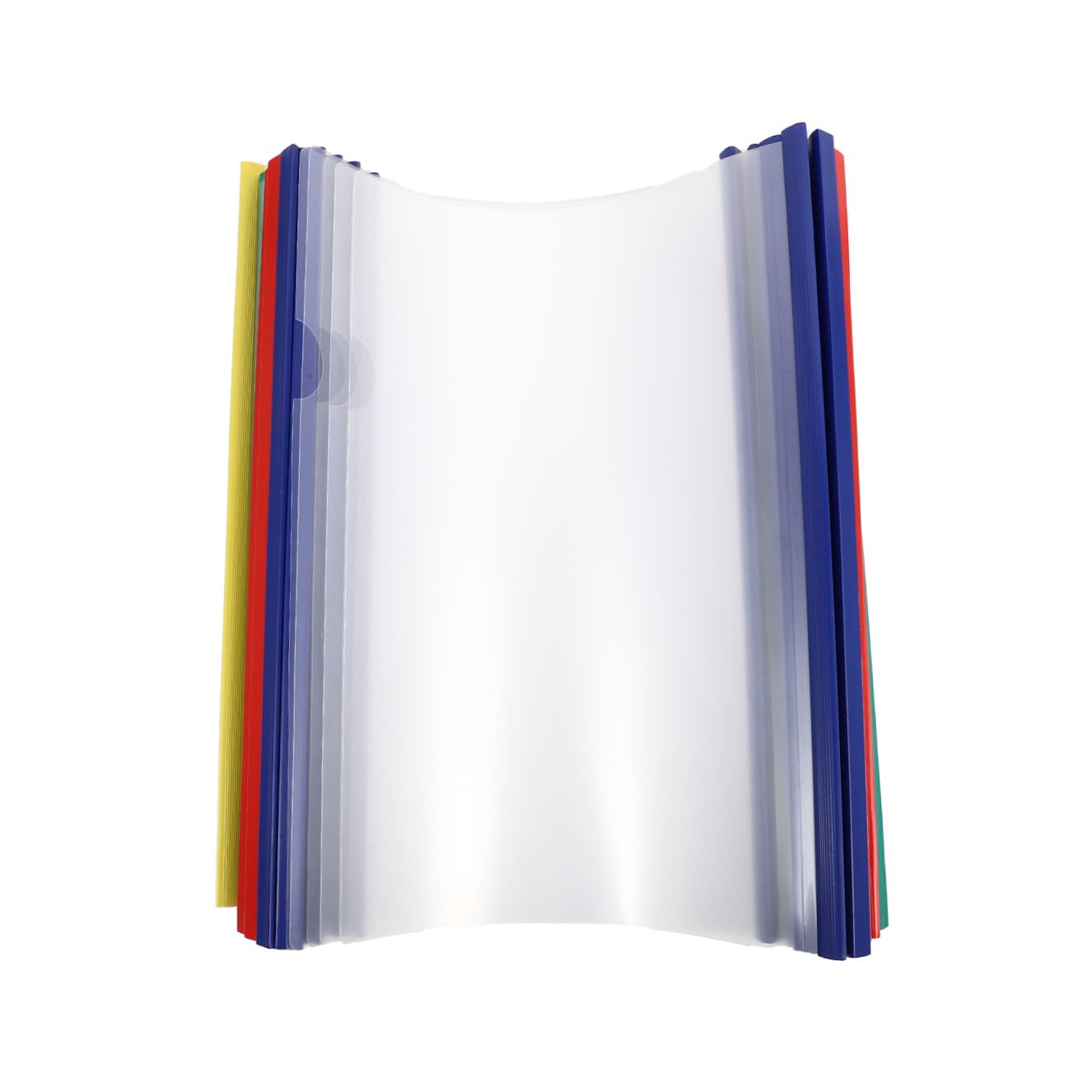 Cartellina a Leva Trasparente A4 in Plastica 50 Pezzi per File | Organizzatore per Documenti, Protezione Anti-spruzzo, Classificazione Semplice, per Fogli da Mostrare Colore Casuale