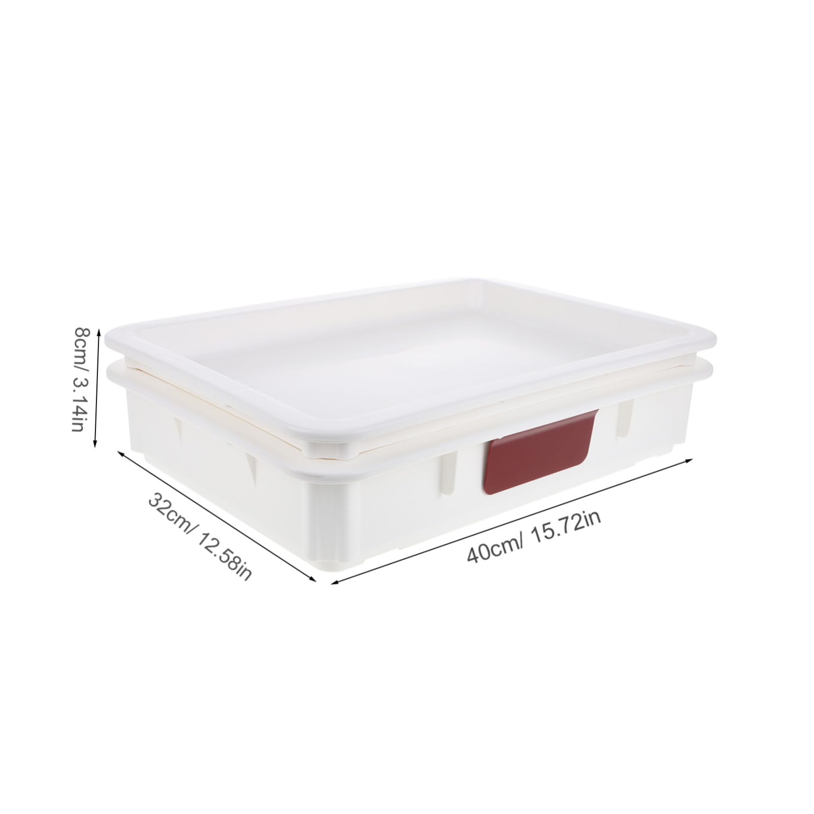 Zerodeko Caja Para Almacenar Masa De Pizza Apilable Con Tapa Contenedor De Masa De Pan Para Fermentación Para Refrigerador y Cocina