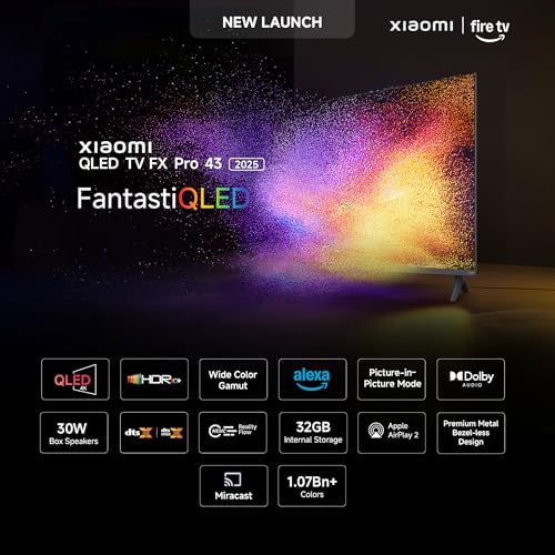Xiaomi 108 cm (43 inch) FX Pro QLED Ultra HD 4K Smart Fire TV L43MB-FPIN view 2