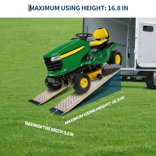 2 Rampas de Aluminio 5FT para Shed 880 LBS Capacidad miniatura 4