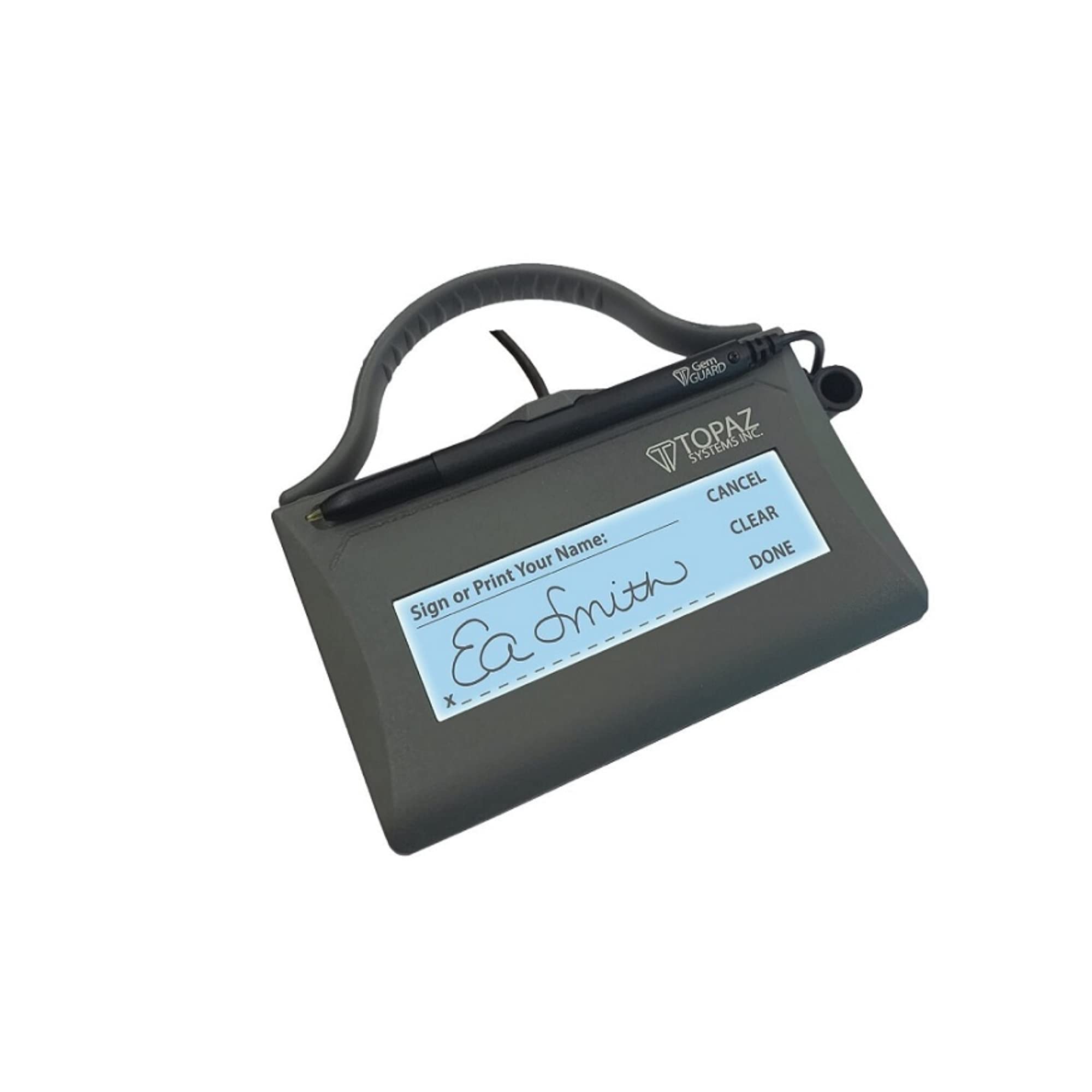 Topaz SigGem Wowpad Series LCD 1x5 USB Signature Pad T-LBK462-HSX-RG