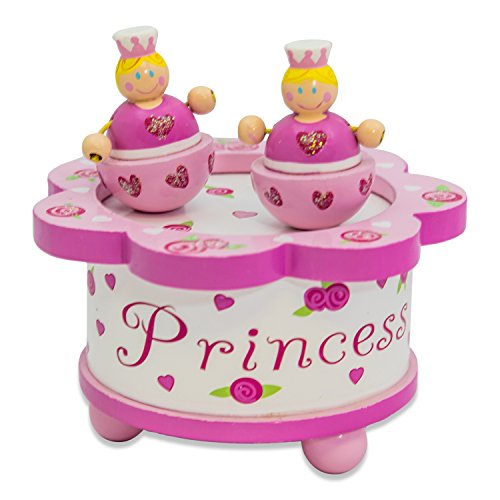 Lucy Locket - Boite à Musique Conte de Princesse - Boite à Musique Dancing en Bois Rose avec Figurines aimantées - Boîte à Musique pour Enfant Cover