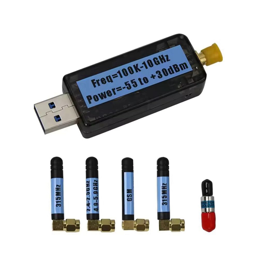 Détecteur de puissance USB V3.0 de 100K à 10GHZ avec écran couleur TFT