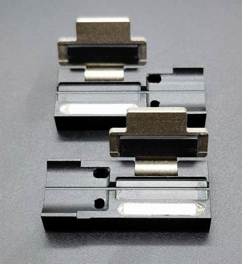 (1 Pair) Single core Fiber Optic clamp FH-60-900 For Fujikura FSM-12S FSM-21S FSM-22S FSM-60S FSM-61S FSM-62S FSM-80S FSM-80C Fiber splicer 900um Fiber Pressure Plate Fiber Holder