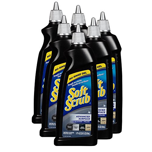Soft Scrub Cleaner+Polish Advanced Surface Cleaner, No Rinse Gel, 20 Ounce, (Pack of 6)