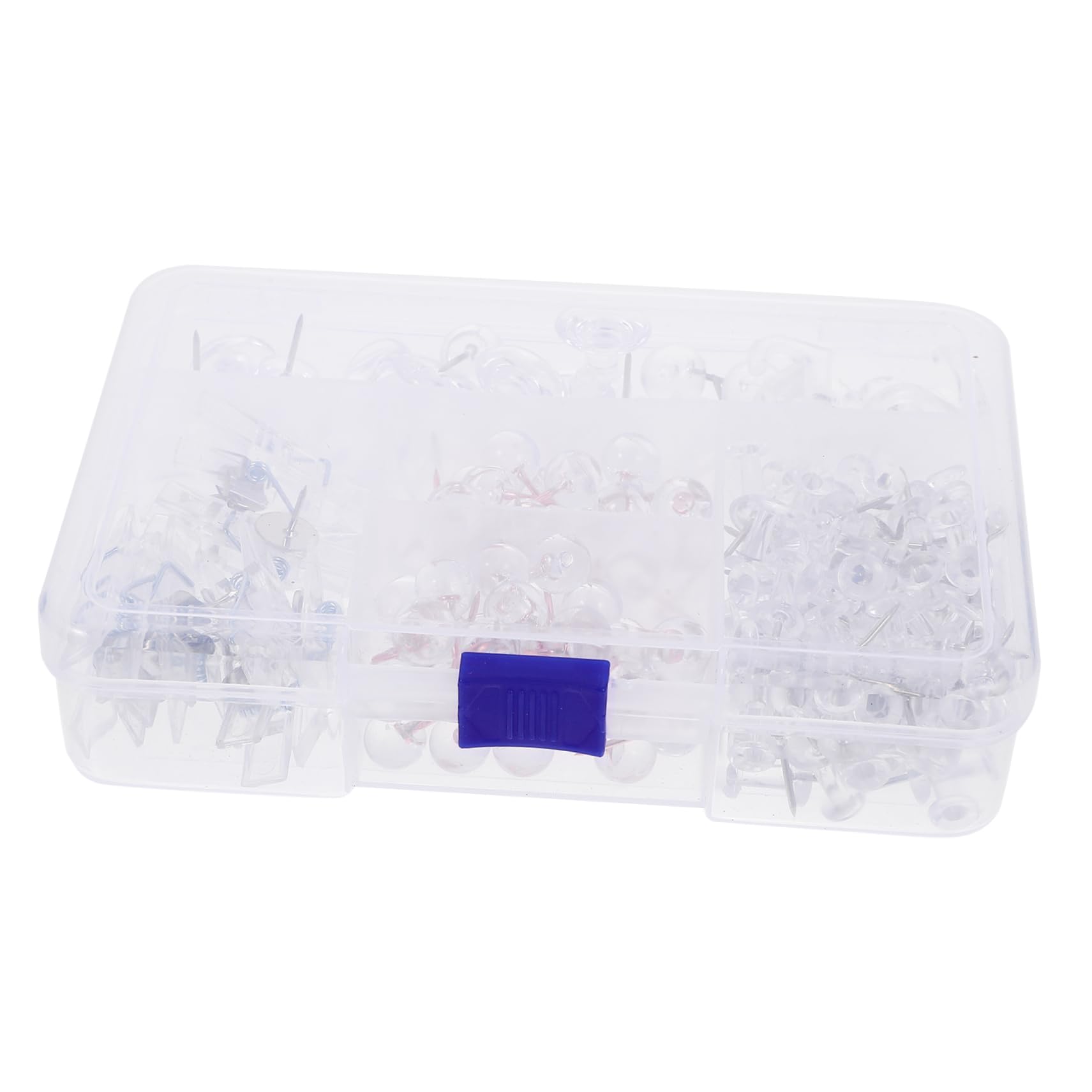 Angoily 4 Boîtes Punaises Multi Fonctionnelles pour Tableau Liège Épingles Décoratives Pratiques pour Affichage de Photos et Cartes Accessoire de Faciles à Utiliser et Résistantes
