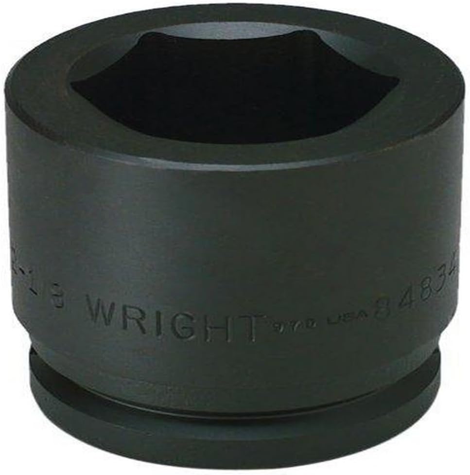 Wright Tool 84880 1-1/2" Drive 6 Point Standard Impact Socket, 5"
