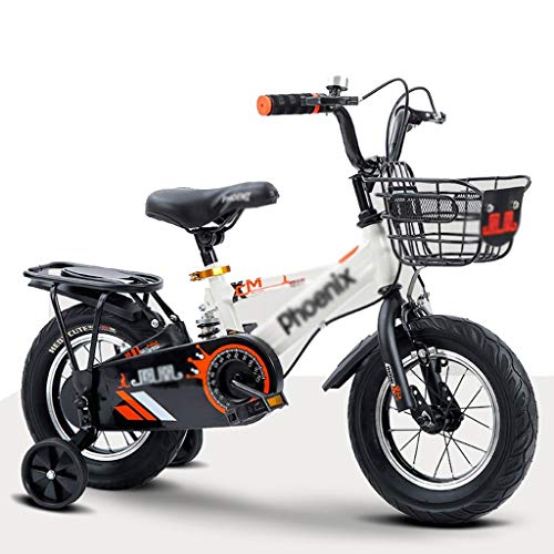 Buy Kids Bike 12 14 16 18 Inch Training Wheels Kickstand Suitable for 3-9 Years Old Boys Girls Red P...