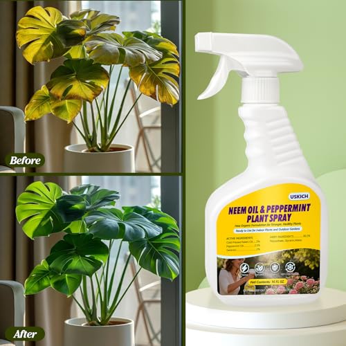 2 Pack Spray de Aceite de Neem y Menta para Plantas 32 oz miniatura 4