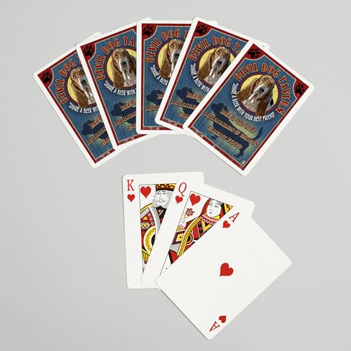 Baraja de cartas tamaño póker 52 naipes Devil Dog Tavern miniatura 7