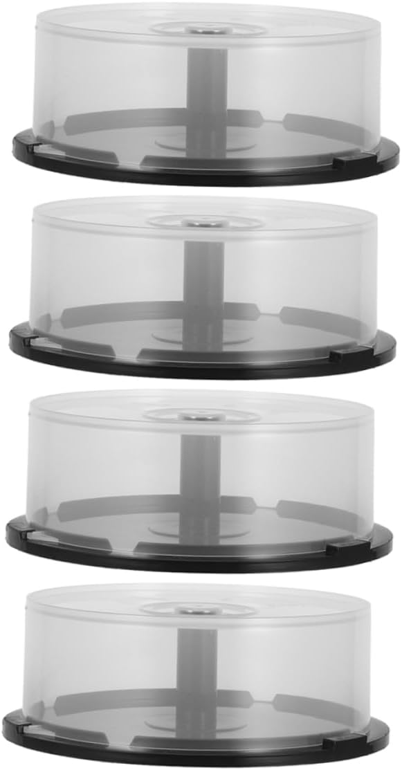 5sets CD Storage Bin Clear CD Case DVD Case Storage Disc Binders Empty CD Cases DVD Rack Fireproof DVD Storage CD Holders Disc Station Clear CD Storage Bathroom Storage Pp 4pcs*5