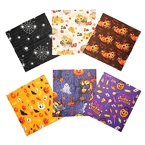 Tissu citrouille et fantôme en coton Halloween pour décorer votre table de fête en famille
