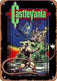 Gmviki Vintage Metal Tin Sign Video Game Poster Art Castlevania-8 X 12 Inch Tin Sign Wall Art Decor Metal Sign