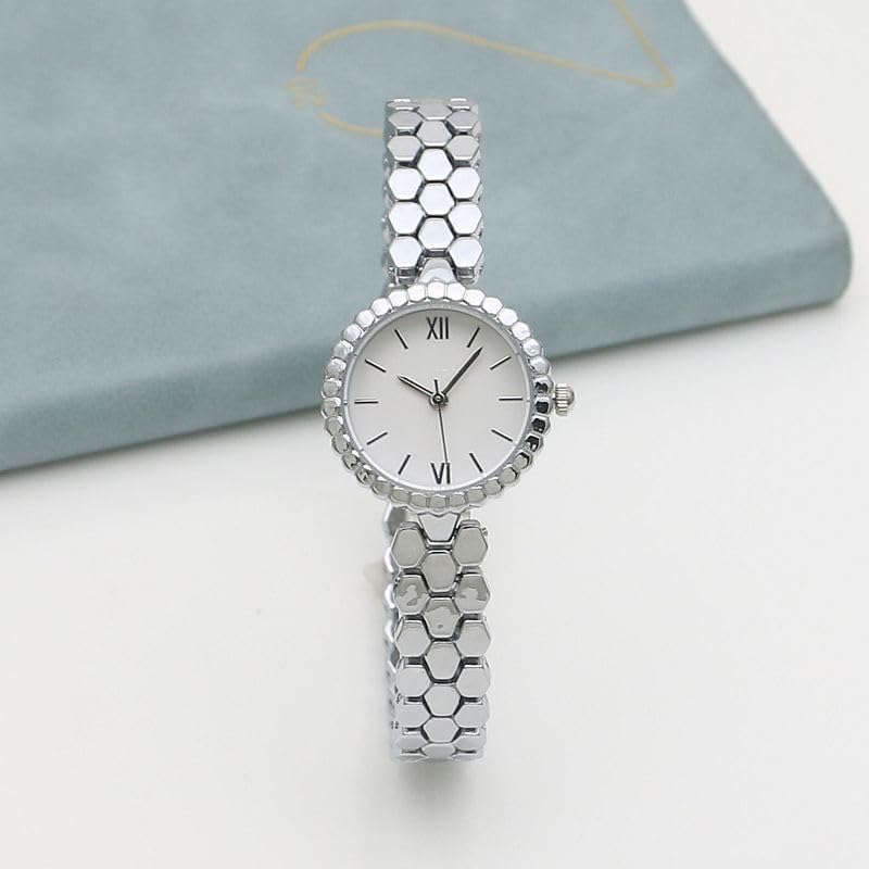 GOODLIYA Vintage Gold Watches for Women Elegant Stainless Steel Bracelet Easy Read Ladies Qartz Wrist Watch - Image 4