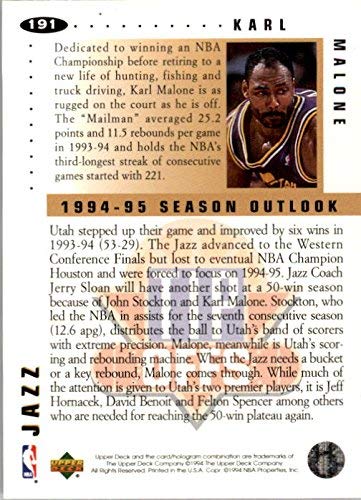 Amazon.com: 1994-95 Collector's Choice #191 Karl Malone TO NBA