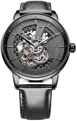 Montre Fiyta Photographer GA860012.BBB automatique en acier noir pour homme