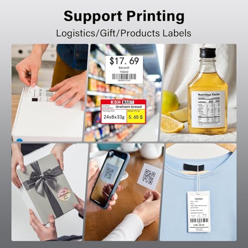 Image of ARVOX D450BT 4 Inch Bluetooth + USB Direct 4x6 inch Shipping Label Printer |Adjustable Label Size| 203DPI Resolution 152mm /s Compatible with Windows,Mac,Linux Chrome OS | 2 Year Warranty