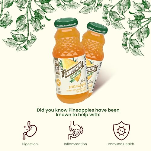 Image of R.W. Knudsen Organic Just Pineapple Juice, 8 fl oz (12 Pack)