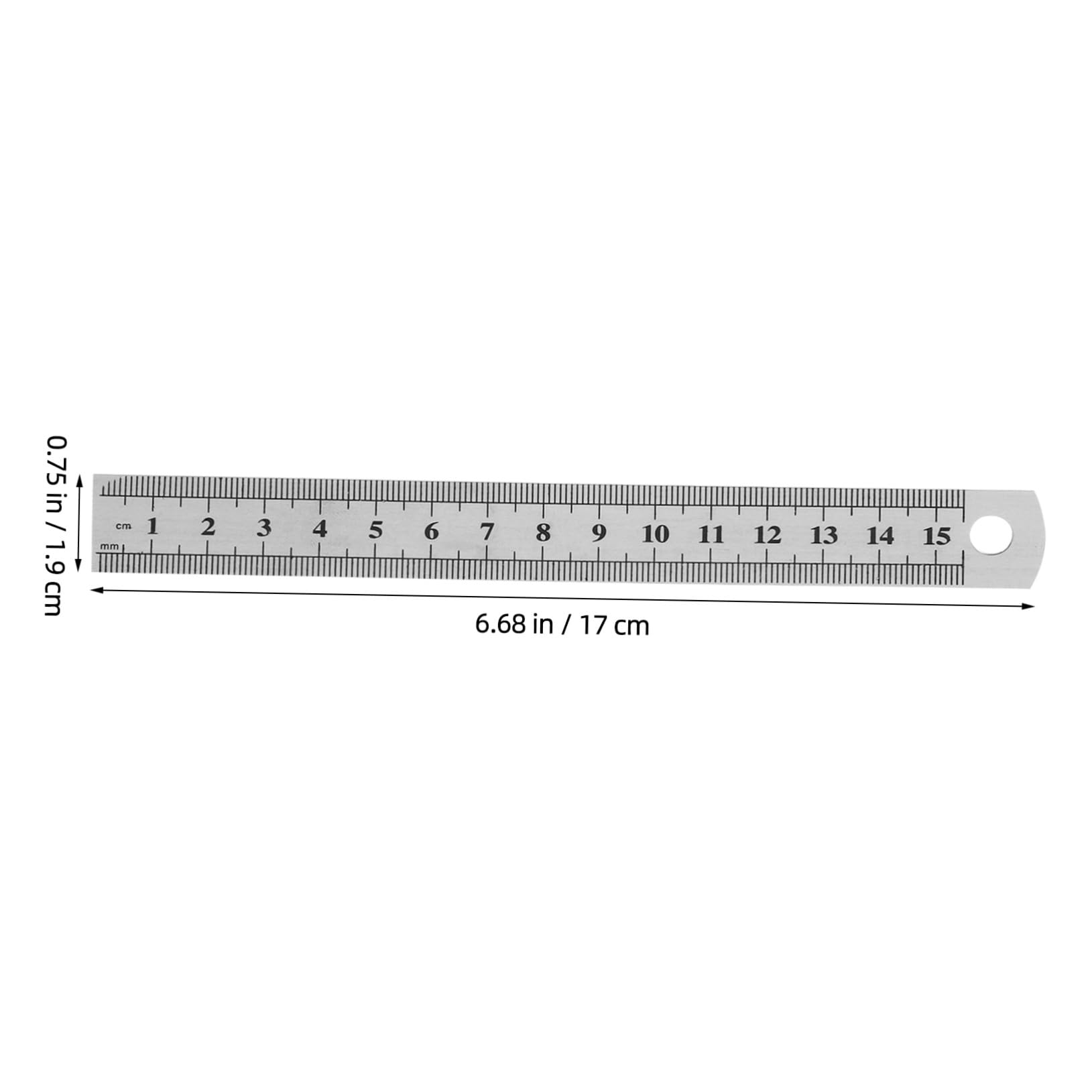 30 Stück Transparente Graduierungslineale Silbernes Lineal Lineal Geometriewerkzeug Näh Messlineal Kleines Metall Techniklineal Büro Schullineal Kleines Metalllineal