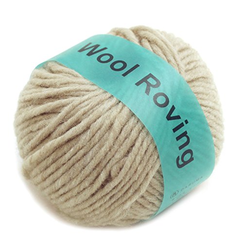 横田 DARUMA ウールロービング 毛糸 極太 col.2 ベージュ 系 50g 約75m 5玉セット 01-6400