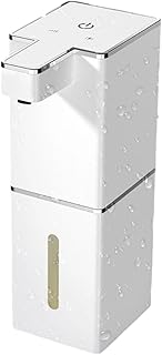 Automatischer Seifenspender mit Sensor, 380ml Nachfüllbarer Schaumspender, 4 Stufen Einstellbar, Wandmontage für Küche und Bad, Berührungslos Hygienisch(White foam)