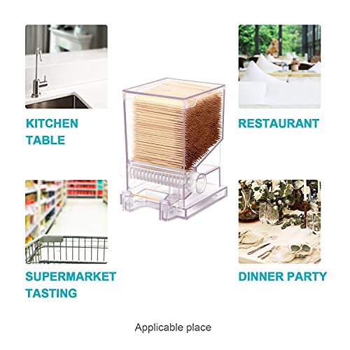 Serve Clean Toothpick Dispenser Clear- Restaurant-Style #TOP4