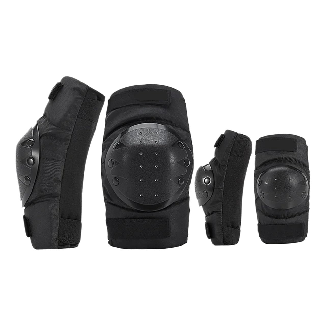 Motorrad-Knieschoner 4 Stück Knie- und Ellenbogenprotektoren im kurzen Stil for Motorrad und Motocross Knieprotektoren Fahrrad(1 Knee Elbow,S)