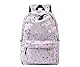 JIANLINST Mädchen Schulrucksack Jungen Teenager Schultasche Wasserdicht Nylon Rucksack Damen Schulranzen Freizeitrucksack Laptop Tasche Rosa Katze