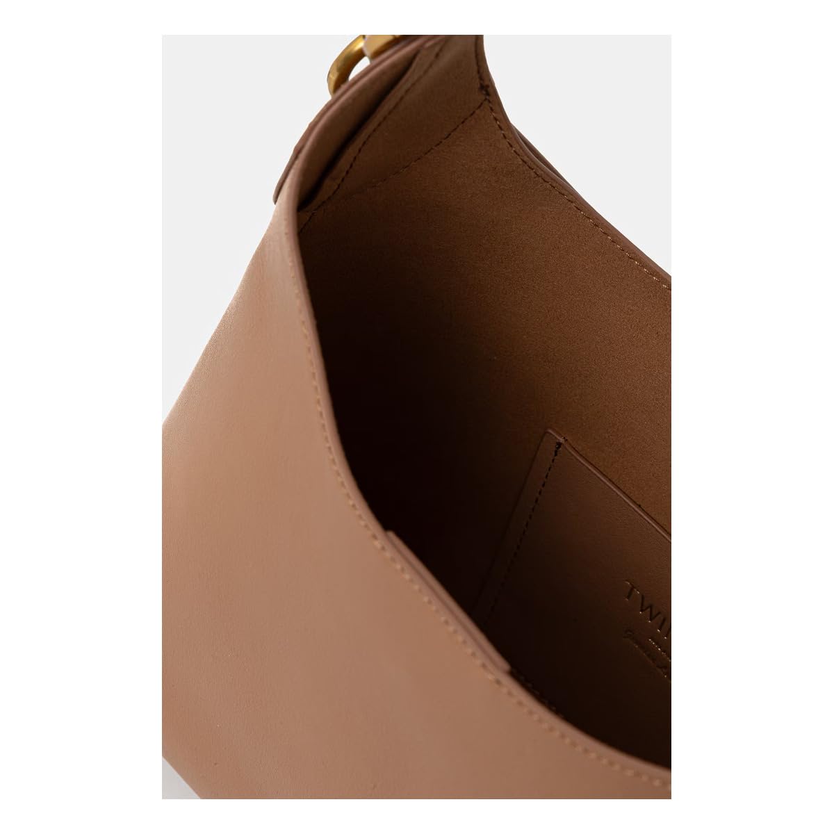 TWINSET HOBO Mocha M. in vera Pelle