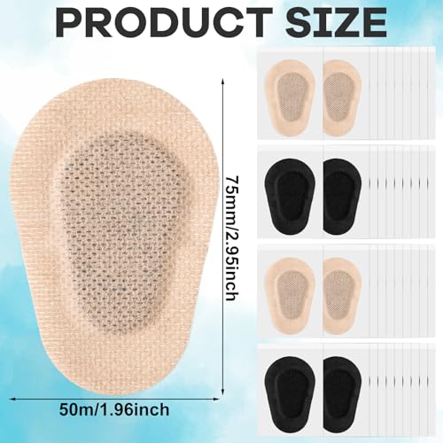 Image of Panitay 40 Pcs Eye Patches for Adults,3 X 2 Inch,Nude, Black | Eye Patch Disposable Breathable Eyepatch for Amblyopia Lazy Adhesive Bandages for Men, Daily Use Patches