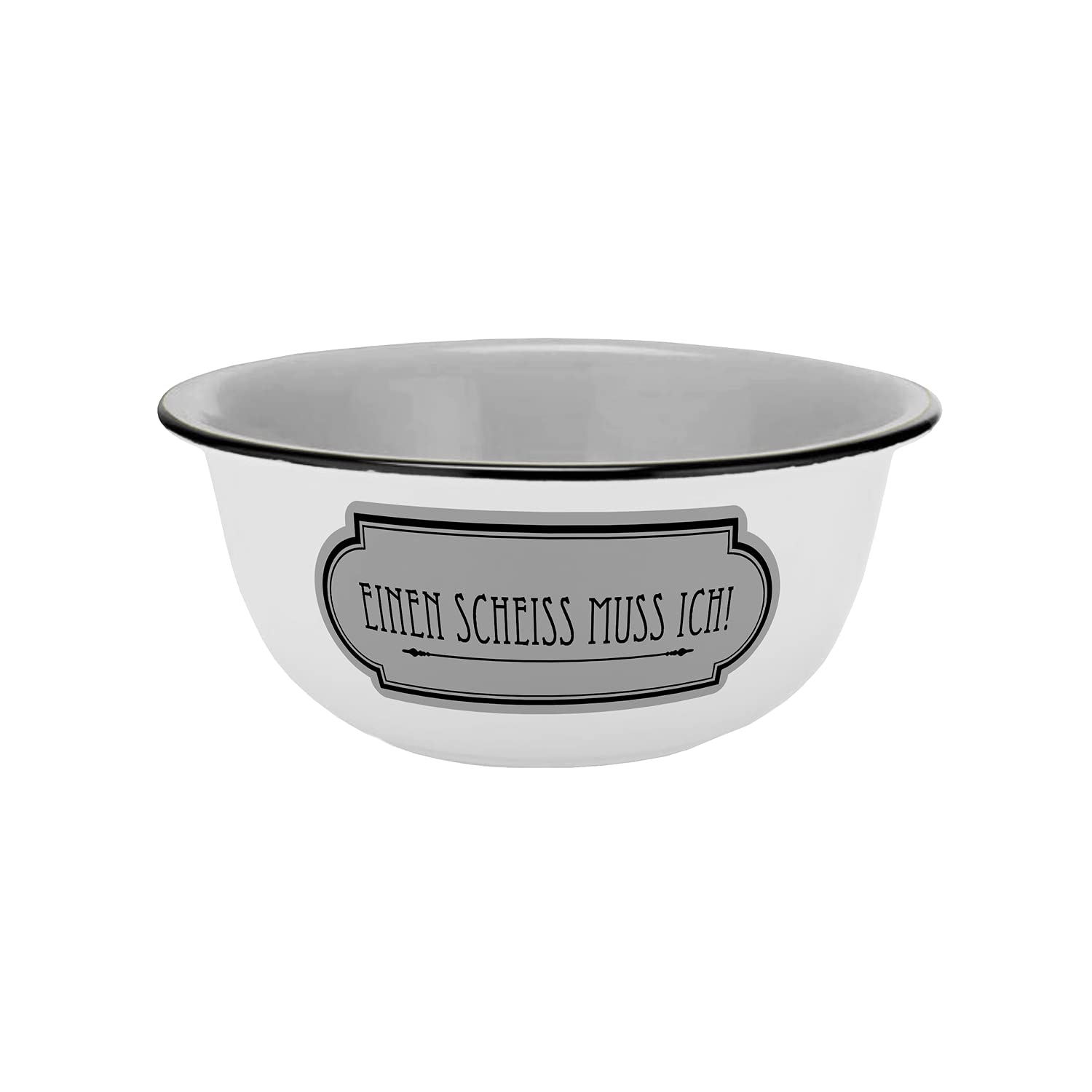 infinite by GEDA LABELS (INFKH) 17744 Cereal Bowl "Einen Scheiss muss ich" Porcelain Bowl
