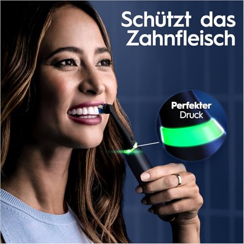 Oral-B iO Series 9 Elektrische Zahnbürste Schwarz PLUS Ausgewählte Original Oral-B iO Aufsteckbürsten Schwarz 7x – Bild 3