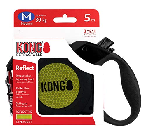 Alcott Kong Reflect, einziehbar, Größe M, Schwarz, 40,6 cm lang