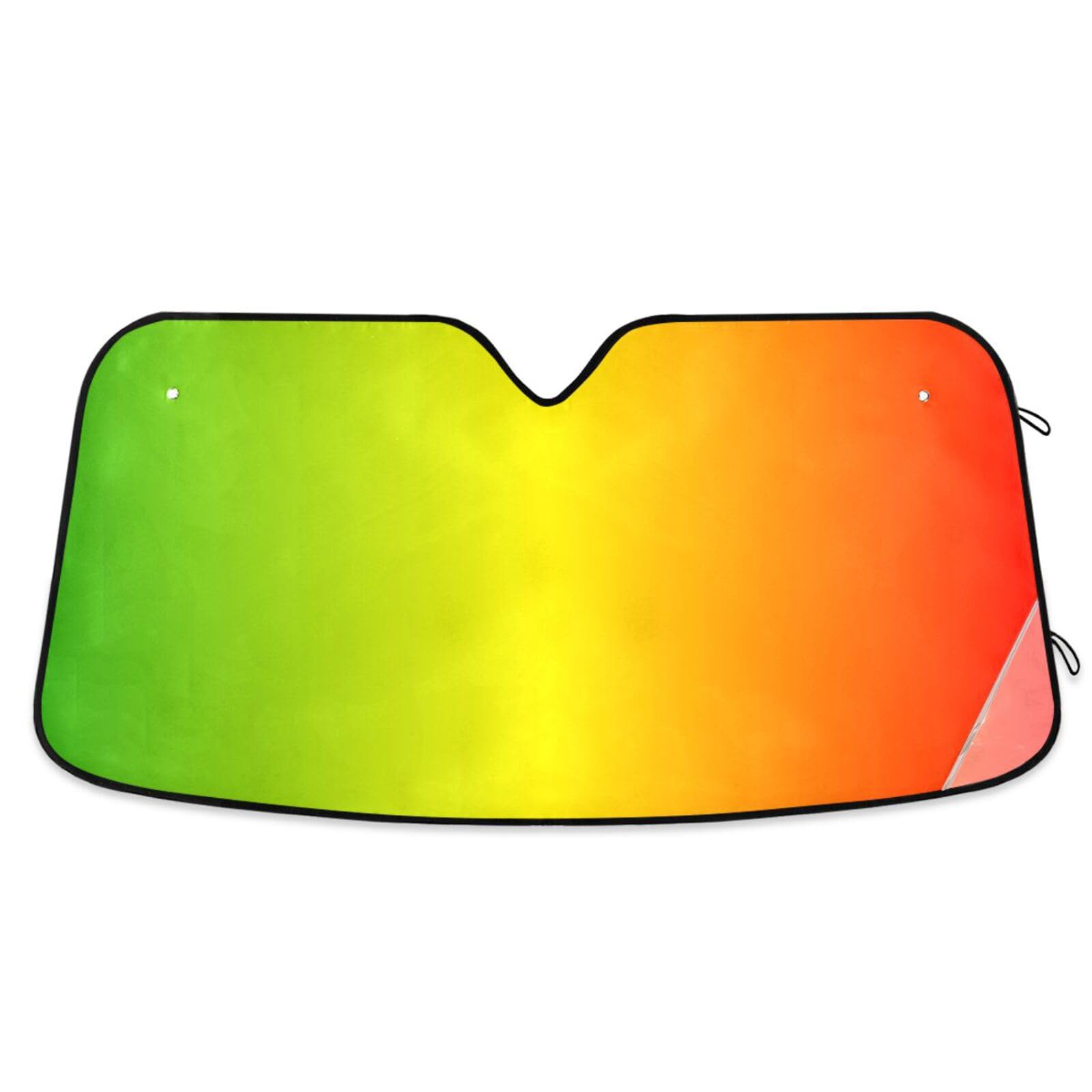 Parasole Auto Arcobaleno Sfumato, Protezione Solare Per Parabrezza, 4 Ventose, Taglie S-M-L, Mantiene L'Abitacolo Fresco, Blocca I Raggi UV