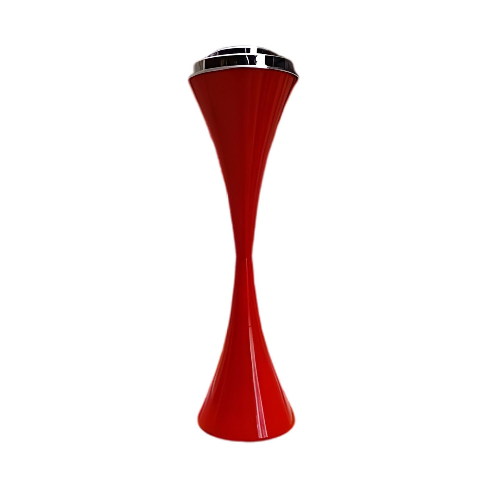 Yrohgkpn Red Sturdy Metal Standing Pipe Receptacle Featuring Spacious 17Cm Bowl And Locking Lid For Various Settings Ergonomic Ashtray