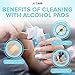 JJ CARE Large Alcohol Prep Pads [Pack of 60], 4 x 6