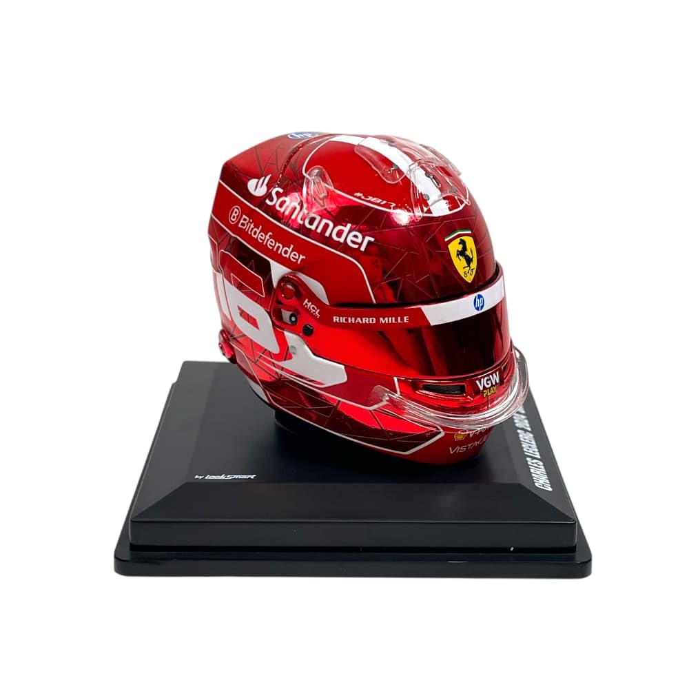 Spark Scuderia F1-Team, offizielles LookSmart-Modell, Charles Leclerc 2024 Special Edition USA Singapur GP 1/5 Scale Mini Helm, Rot