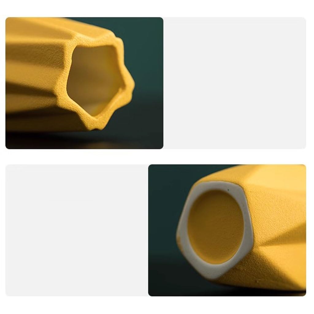 Vaso Semplice vaso in ceramica nordica, composizione floreale leggera e lussuosa sul tavolo da soggiorno, decorazione con fiori secchi, ornamenti moderni Vaso In Ceramica(Green,S)