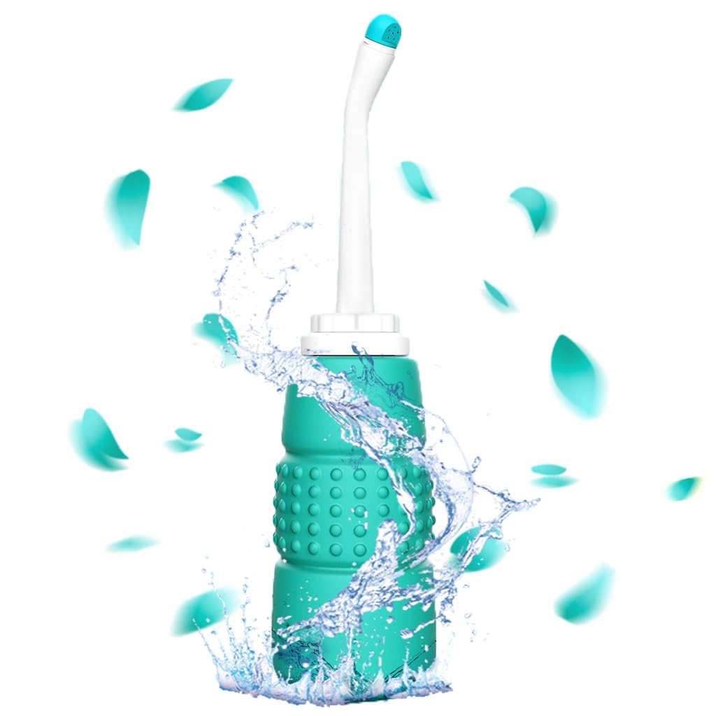 HETSHIV 350ML Plastic Retractable Handheld Bidet Portable of Antislip, Bidet Angled Nozzle Spray with Travel Bag Jet for Toilet, Personal Hygiene Care (Green) (350 ML) (B0CWF495F1) Amazon Price History, Amazon Price Tracker