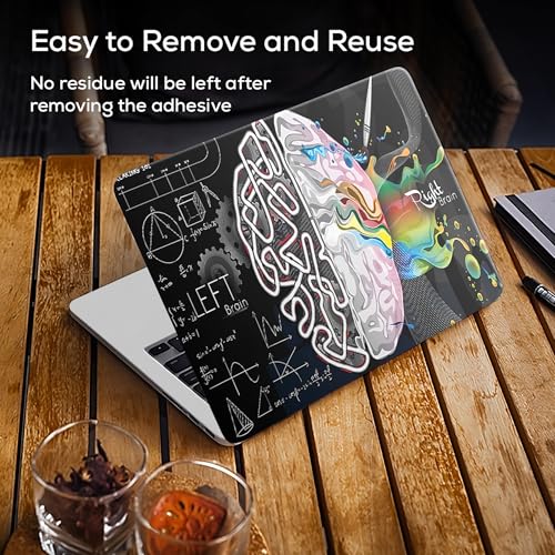 Image of Laptop Skin /Sticker /Cover Bubble-Free| Laminated| Removable| HD Quality Sticker for Laptops Upto 15.6 Inches Compatible with Hp /Dell /Acer /Lenovo /Asus etc.(Brain-220)