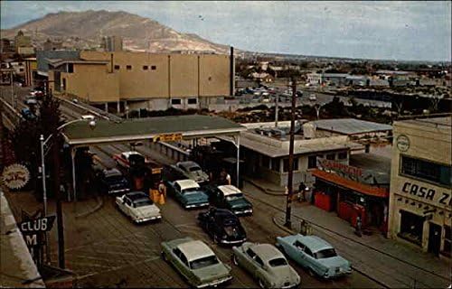 Puente Internacional Sante Fe El Paso, Texas TX Original Vintage Postcard