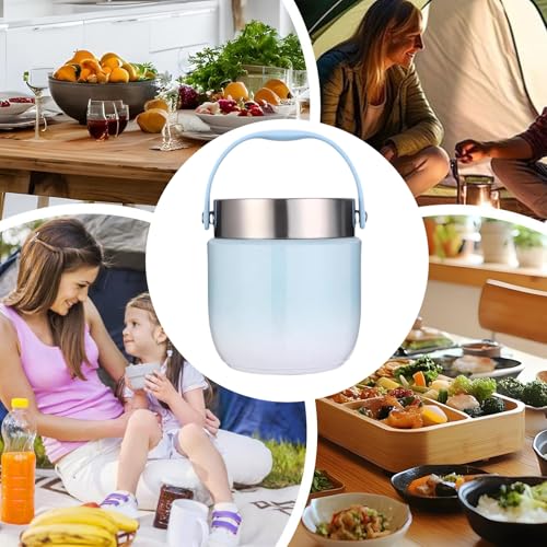 Thermos alimentaire chaud portable pour repas nomade et randonnée - 6