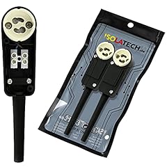 ISOLATECH 2pcs GU10 presa con scatola di giunzione LED lampadine a risparmio energetico (max.250V/2A) lampadine casa incasso soffitto staffa cucina bagno presa accessori