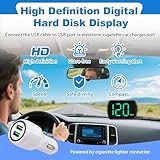 Digital GPS Speedometer Car MPH HUD Display with LED Large Font Display, USB Plug Play, GPS Heads Up Displays for Cars, Trucks, Suvs, Motorcycles Speedo Head Up Screen with Car Charge Adapter MPH - Image 5