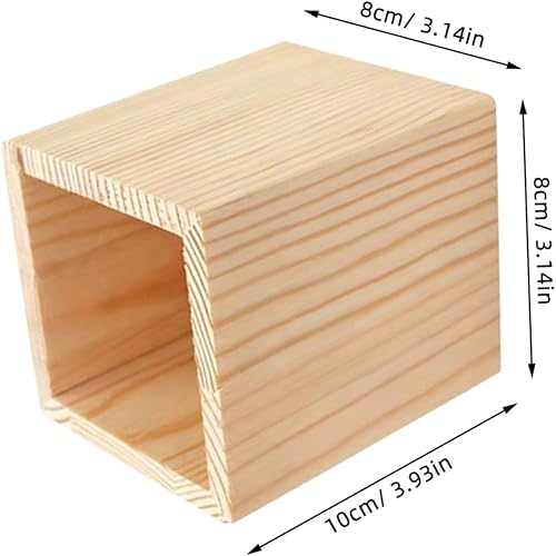 Miniatura 2 de STOBOK 8 piezas de lápiz cosmético de mesa sin terminar mini contenedor pequeño organizador maceta para jarrón escritorio oficina madera rústica de
