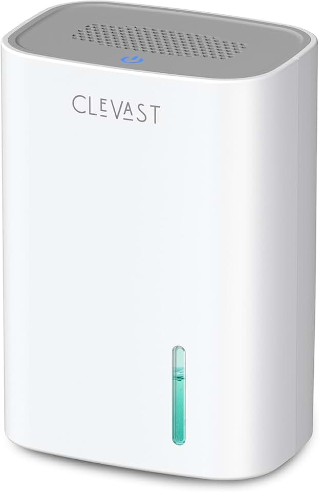 CLEVAST Small Dehumidifier for Home, 30oz Quiet Mini Dehumidifier for Bathroom, Bedroom & Closet, Portable Compact Dehumidifier fo