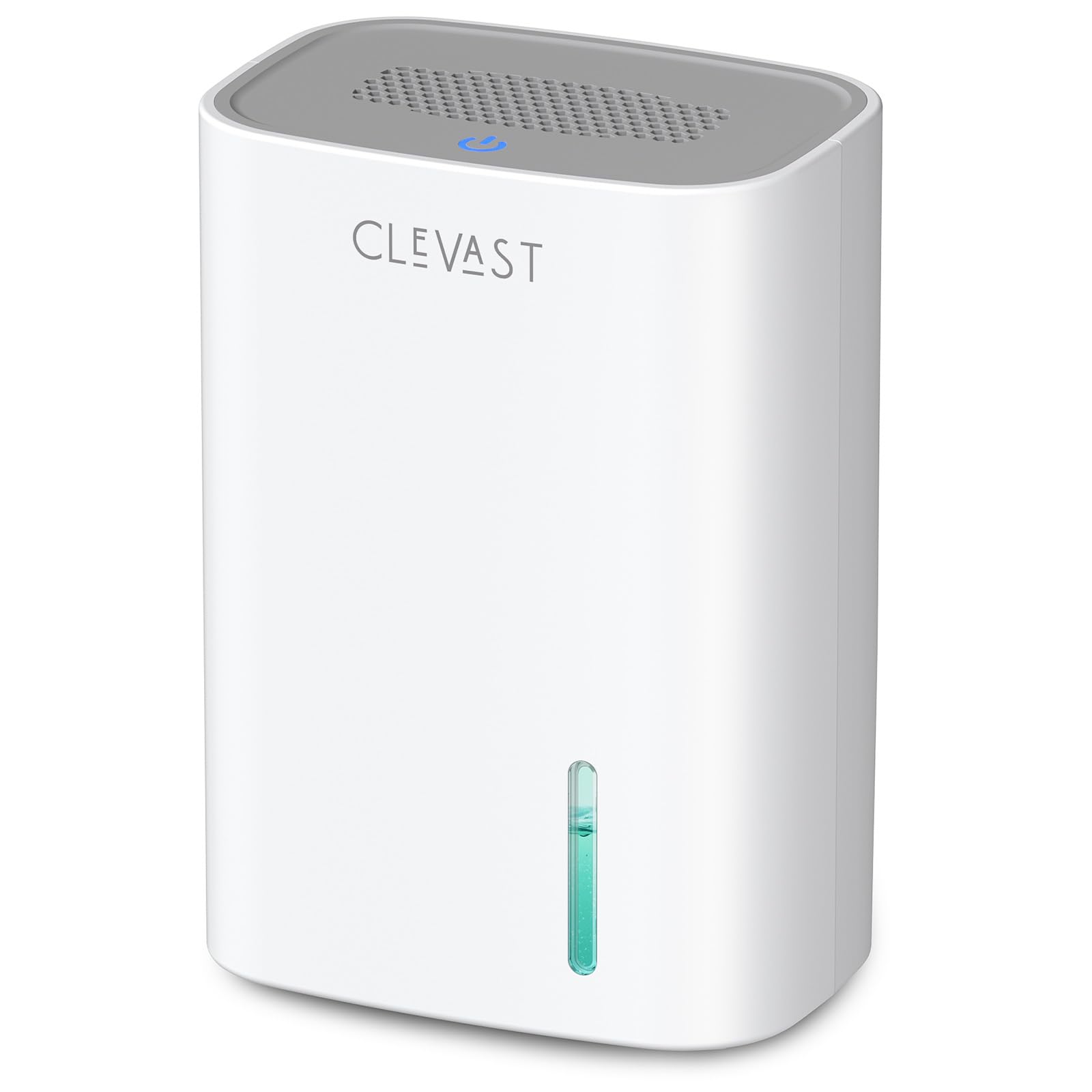 CLEVAST Small Dehumidifier with power button and water tank visible