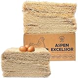 Laying Hen Nest Box Pads Made in USA from Sustainable Aspen Exceslior - 13x13 Nesting Box Liners (12 Pack)